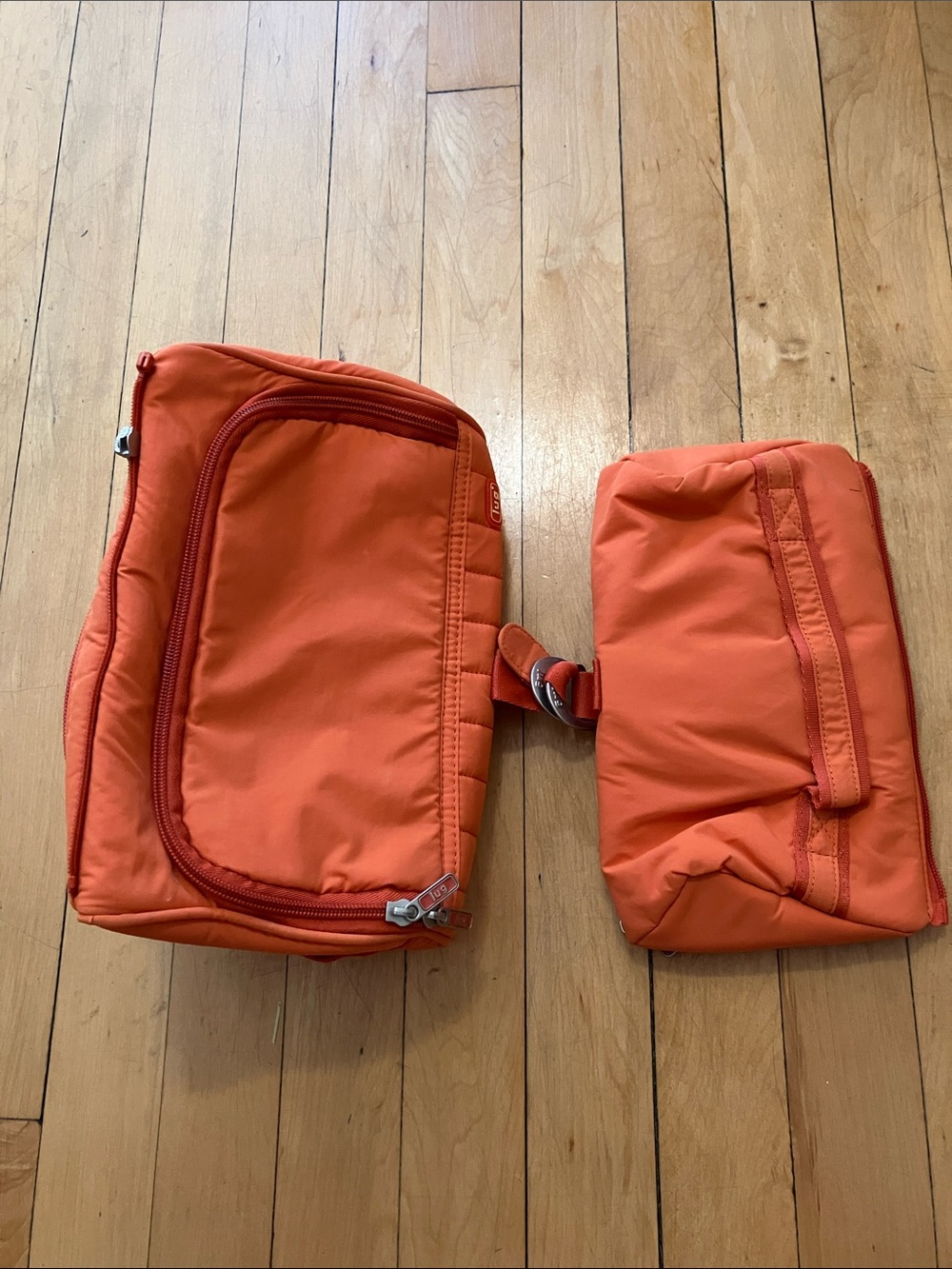 Lug Life Orange Detachable Zipper Travel Bag
